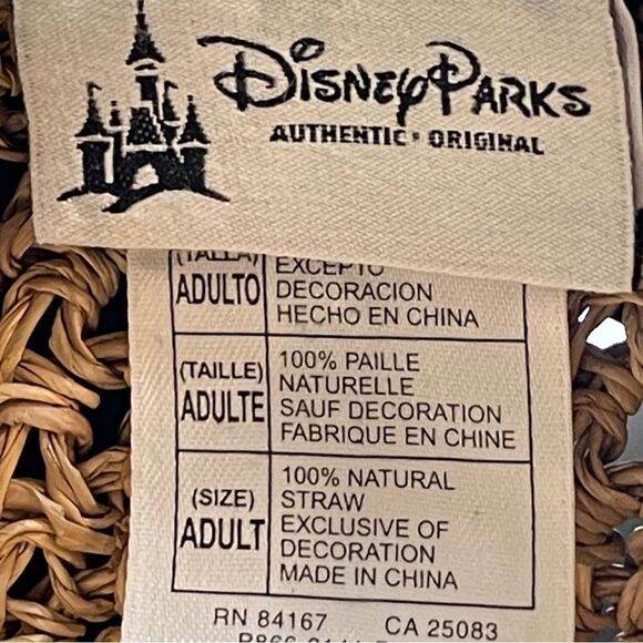 Disney Parks Straw Hat with Rolled Brim - Picture 5 of 7